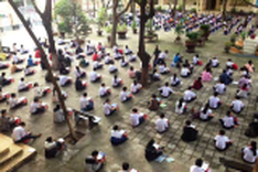 Phu Yen school holds outdoor exam