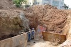 Road works suspended for archaeological excavation