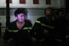 At the scene of a deadly fire in Hanoi