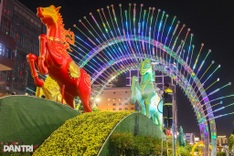 More than 200 workers clear Nguyen Hue Flower Street overnight