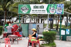 Dozens of businesses dismantled along Nhat Le Beach