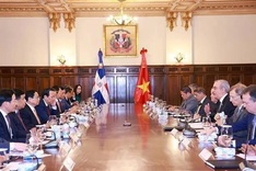 Vietnamese PM hold talks with President of Dominican Republic