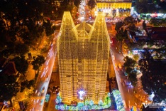 Early Christmas spirit at Ho Chi Minh City Notre-Dame Cathedral