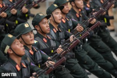 Training for the grand Southern Liberation Day military parade