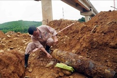 Wartime bombs safely handled in Quang Binh, Nghe An provinces