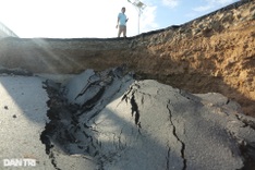 Six injured as newly built road collapses in Tay Ninh