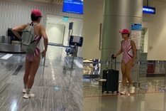 Passenger's swimsuit-style outfit at HCM City airport sparks backlash