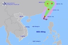 New developments on tropical storm Danas in East Sea