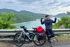 Young man rides from HCM City to Hanoi for National Day