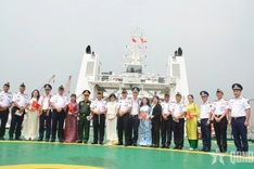 Vietnam Coast Guard Vessel CBS 8001 on friendly visit to Indonesia