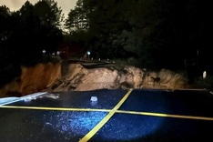 Massive landslide tears apart Mimosa Pass in Dalat