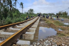 Repairs accelerate to reopen North-South railway after severe flood damage