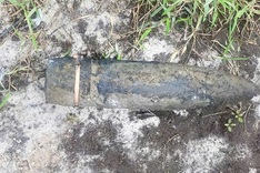 Unexploded artillery shells safely destroyed in Quang Tri