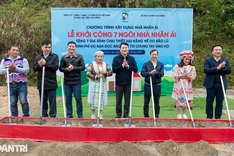 Dantri Newspaper begins building seven homes for poor families in Cao Bang
