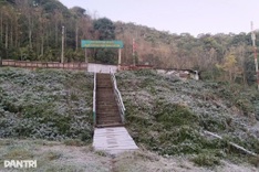 Frost hits western Nghe An as temperatures fall below zero
