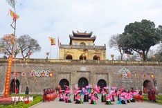 Tet flower street held for first time at Thang Long Imperial Citadel