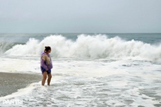 Ten swept offshore by rough seas in Nha Trang during Tet holiday