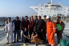 Vietnamese crew rescues 21 sailors from burning tanker in Gulf of Oman