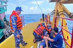 Offshore platform rescues fisherman after stroke at sea
