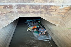 Two rescued after becoming trapped in Hanoi drain