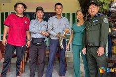 Rare tortoise, python released into wild on Cham Islands