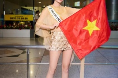 Khanh Linh departs for Miss Intercontinental 2024 in Egypt