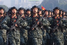 Security forces stage rehearsal for 14th National Party Congress