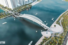 HCM City speeds up work on Saigon River pedestrian bridge