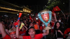 Fans gather to celebrate Vietnam's ASEAN Cup win