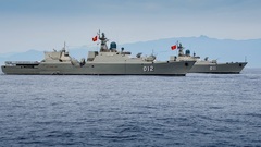 Submarine and missile frigate squadron join National Day parade