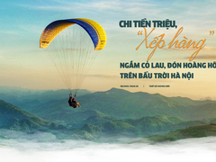 Chi tiền triệu, "xếp hàng" ngắm cỏ lau, đón hoàng hôn trên bầu trời Hà Nội