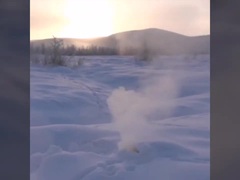 "Lửa thây ma" bốc cháy ở nơi mặt đất hoàn toàn đóng băng lạnh -50 độ C