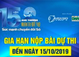 Gia hạn nộp bài dự thi Giải thưởng Nhân tài Đất Việt đến ngày 15/10/2019