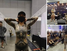 Nhiều cô gái bán khỏa thân ở triển lãm xăm, bộ trưởng Malaysia yêu cầu điều tra