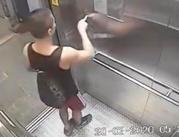 Truy tìm người đàn ông bôi nước bọt lên bảng nút điều khiển thang máy