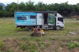 Hanoi couple turn lorry into mobile home for five-year journey