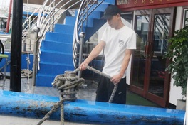 Tourists head ashore as Ha Long Bay cruise boats brace for Storm Narra