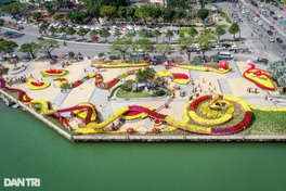 Danang opens 2km coastal flower street