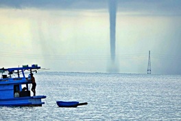 Waterspout spotted off Phu Quoc coast