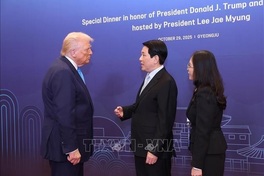 State President meets with US President, world leaders in RoK