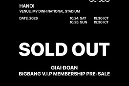 BIGBANG's Hanoi concert tickets sell out within two hours