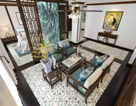 Ngôi nhà phố đẹp nhờ sử dụng chất liệu có màu sắc tự nhiên