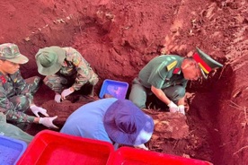 Four more sets of martyrs’ remains found at Loc Ninh Airport