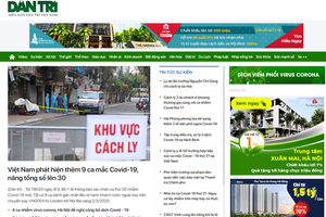 Báo Dân trí thử nghiệm giao diện Beta mới