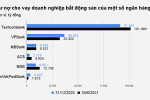 Bao nhiêu tiền của ngân hàng đang chảy vào bất động sản?