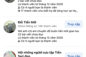 Chưa tới tết: Dịch vụ đổi tiền lẻ sôi động, nở rộ qua mạng