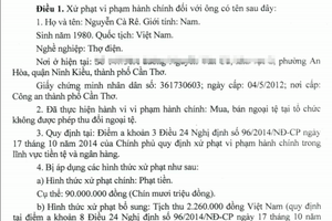 Chuyên gia: Đổi 100 USD phạt 90 triệu đồng.. quá tay và khó chấp nhận