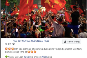 Đến đôi tất, củ khoai cũng "ăn theo" phong trào giảm giá mừng bóng đá Việt Nam