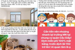 Điêu đứng vì dịch Covid-19, nhiều trường mầm non phải rao bán