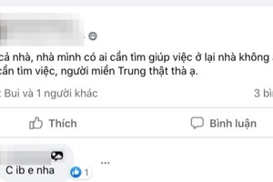 Lên mạng "mai mối" việc làm cho... người dưng